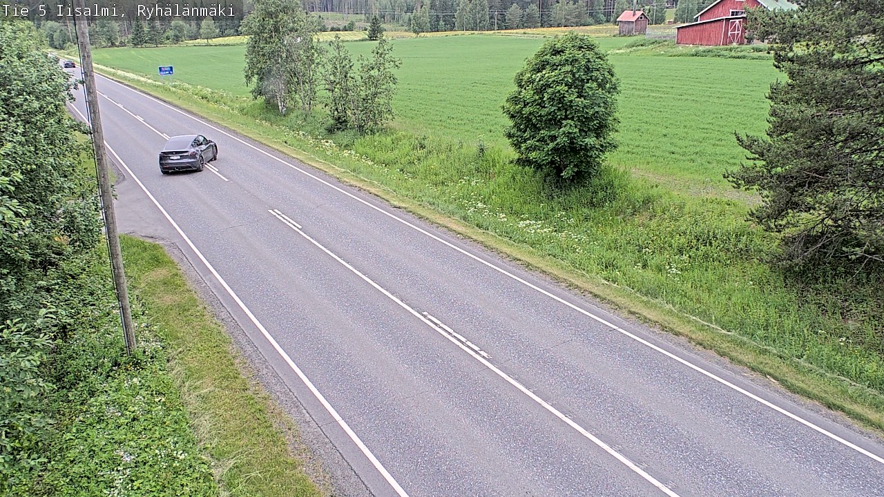 Weather Camera Image Road 5 Iisalmi, Ryhälänmäki, Iisalmi, Pohjois-Savo
