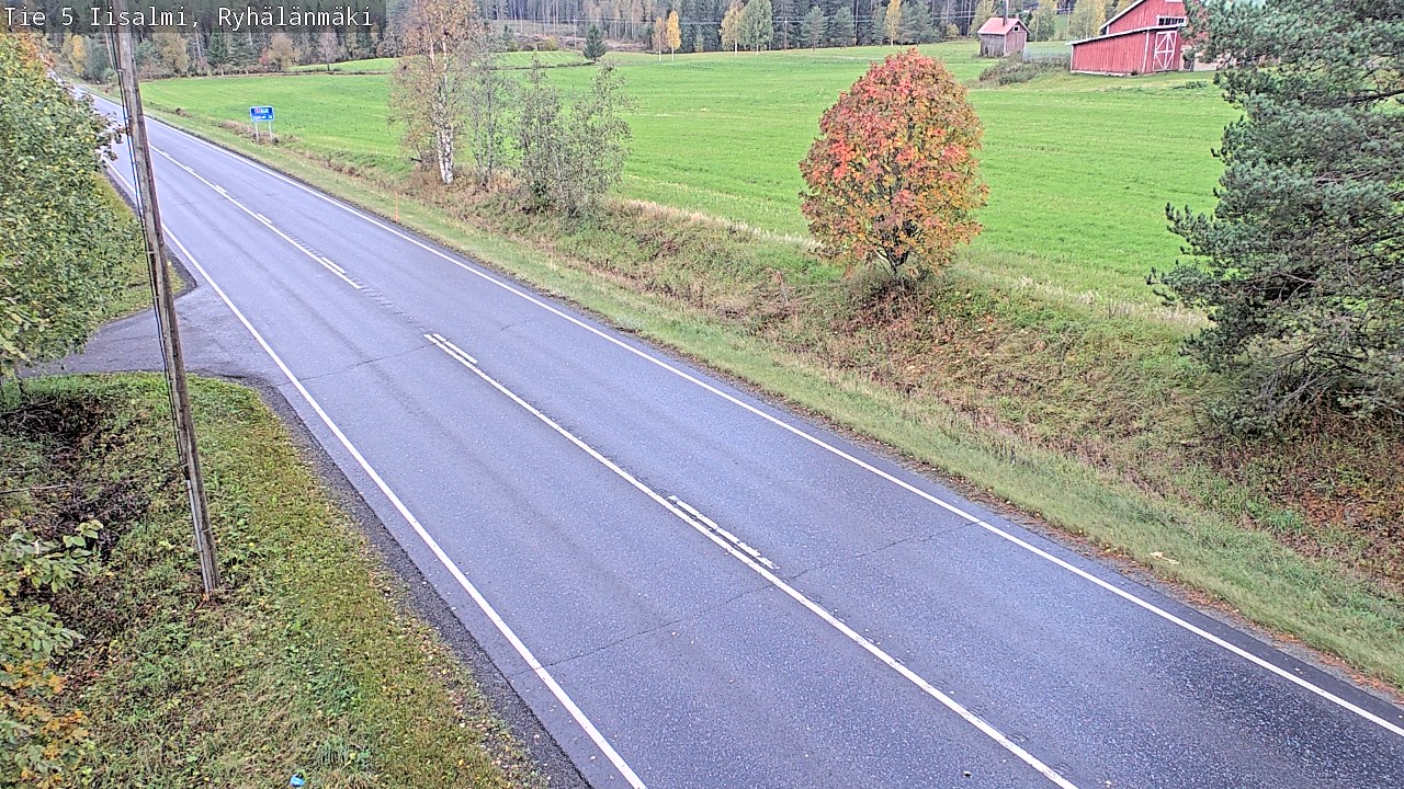 Weather Camera Image Road 5 Iisalmi, Ryhälänmäki, Iisalmi, Pohjois-Savo