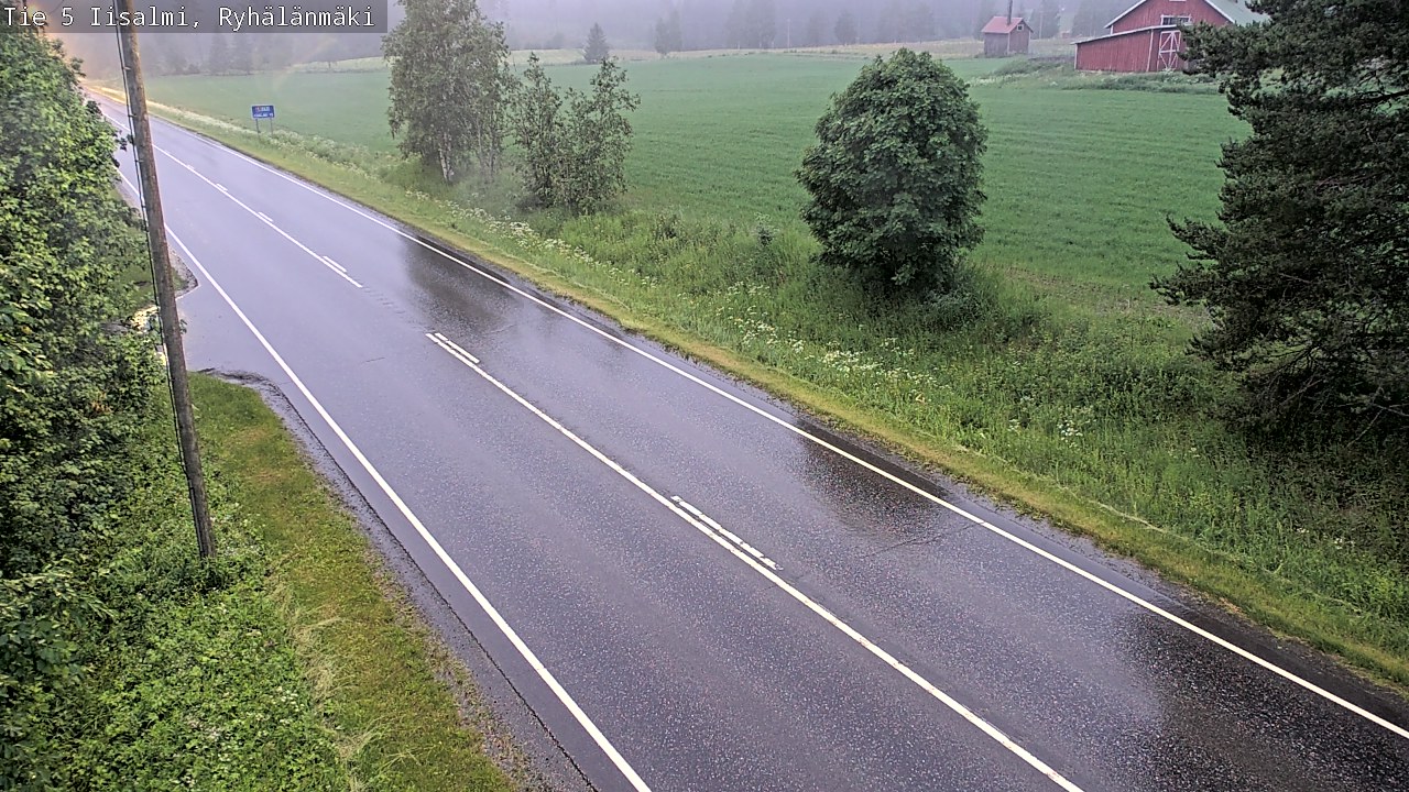 Weather Camera Image Road 5 Iisalmi, Ryhälänmäki, Iisalmi, Pohjois-Savo