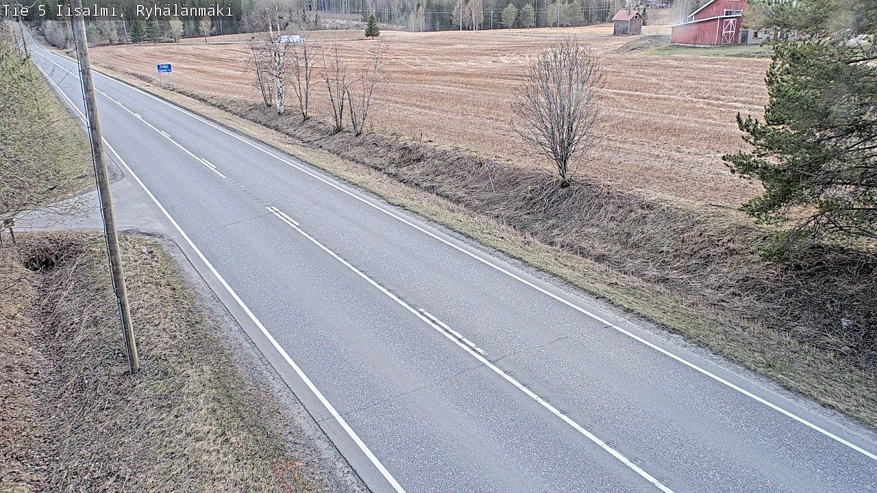Weather Camera Image Väg 5 Idensalmi, Ryhälänmäki, Iisalmi, Pohjois-Savo