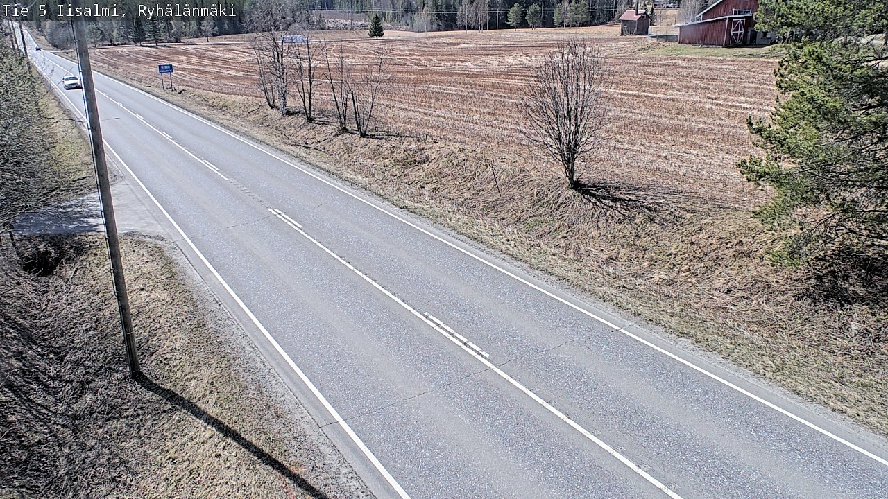 Weather Camera Image Väg 5 Idensalmi, Ryhälänmäki, Iisalmi, Pohjois-Savo