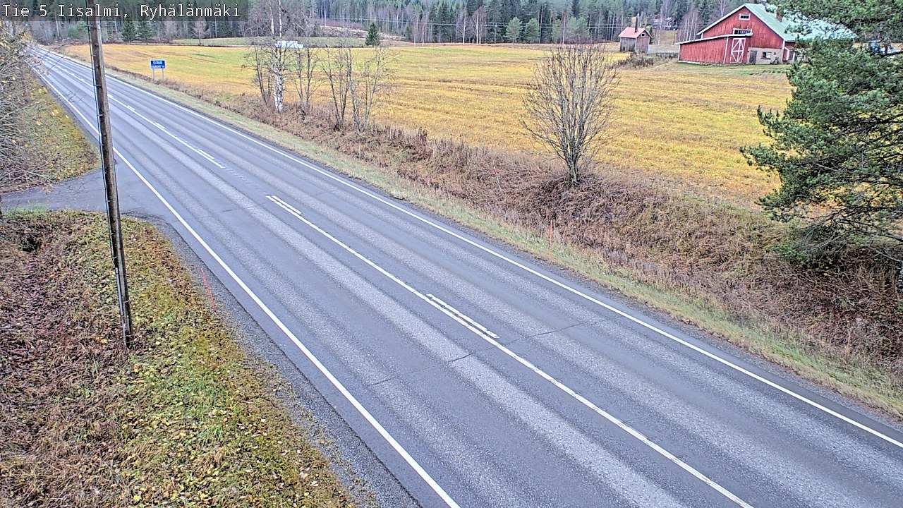 Weather Camera Image Väg 5 Idensalmi, Ryhälänmäki, Iisalmi, Pohjois-Savo