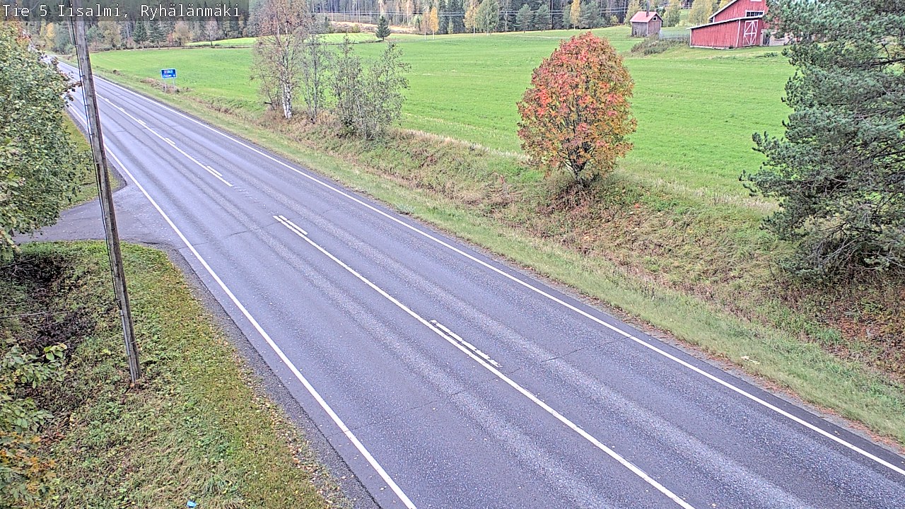 Weather Camera Image Road 5 Iisalmi, Ryhälänmäki, Iisalmi, Pohjois-Savo