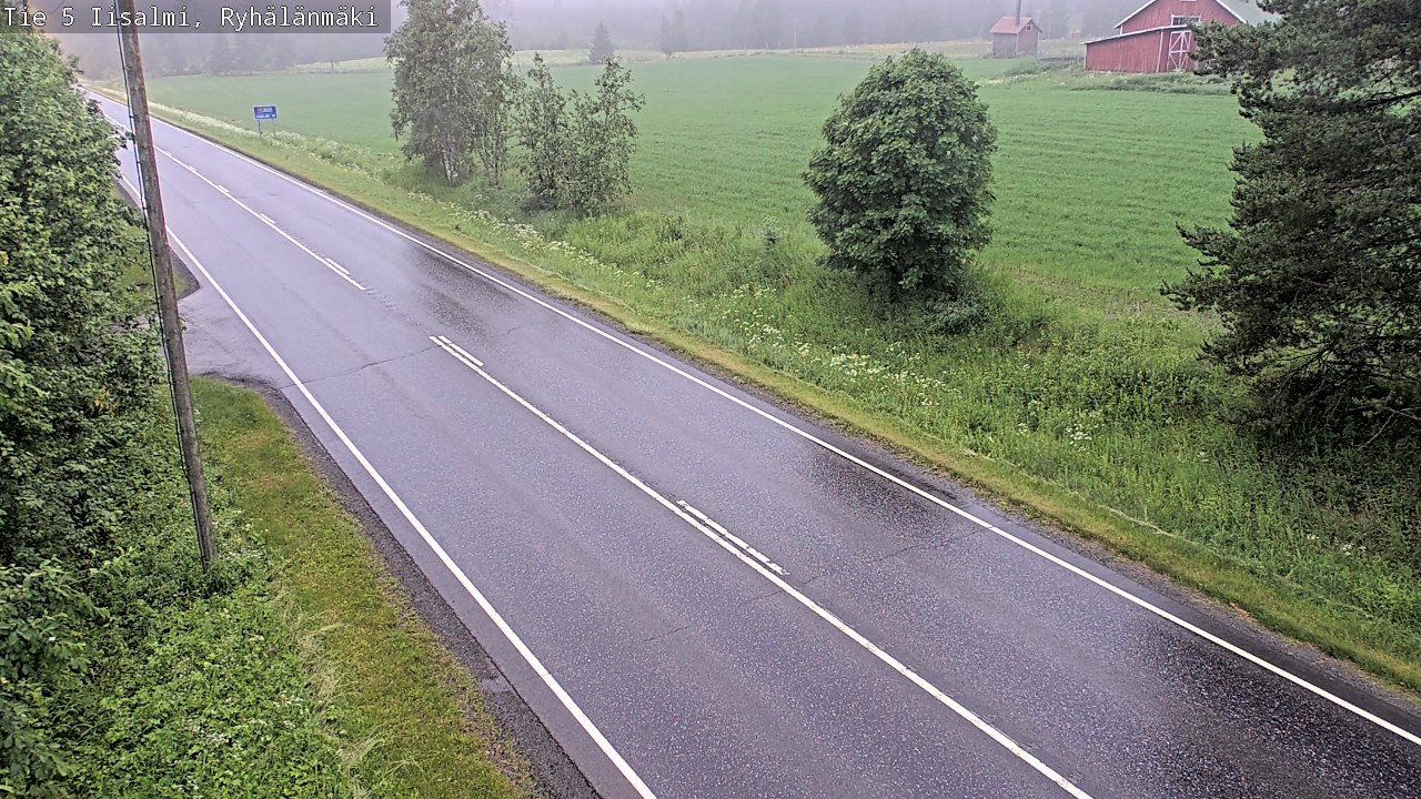 Weather Camera Image Road 5 Iisalmi, Ryhälänmäki, Iisalmi, Pohjois-Savo