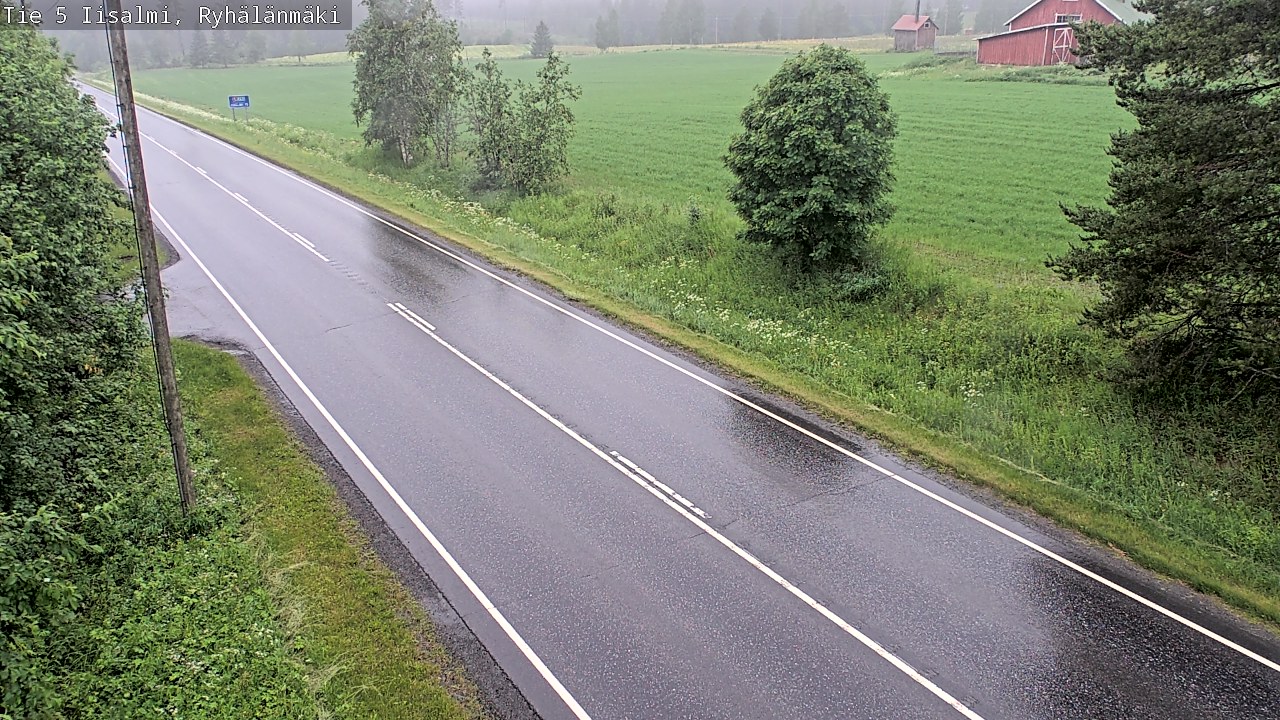 Weather Camera Image Road 5 Iisalmi, Ryhälänmäki, Iisalmi, Pohjois-Savo