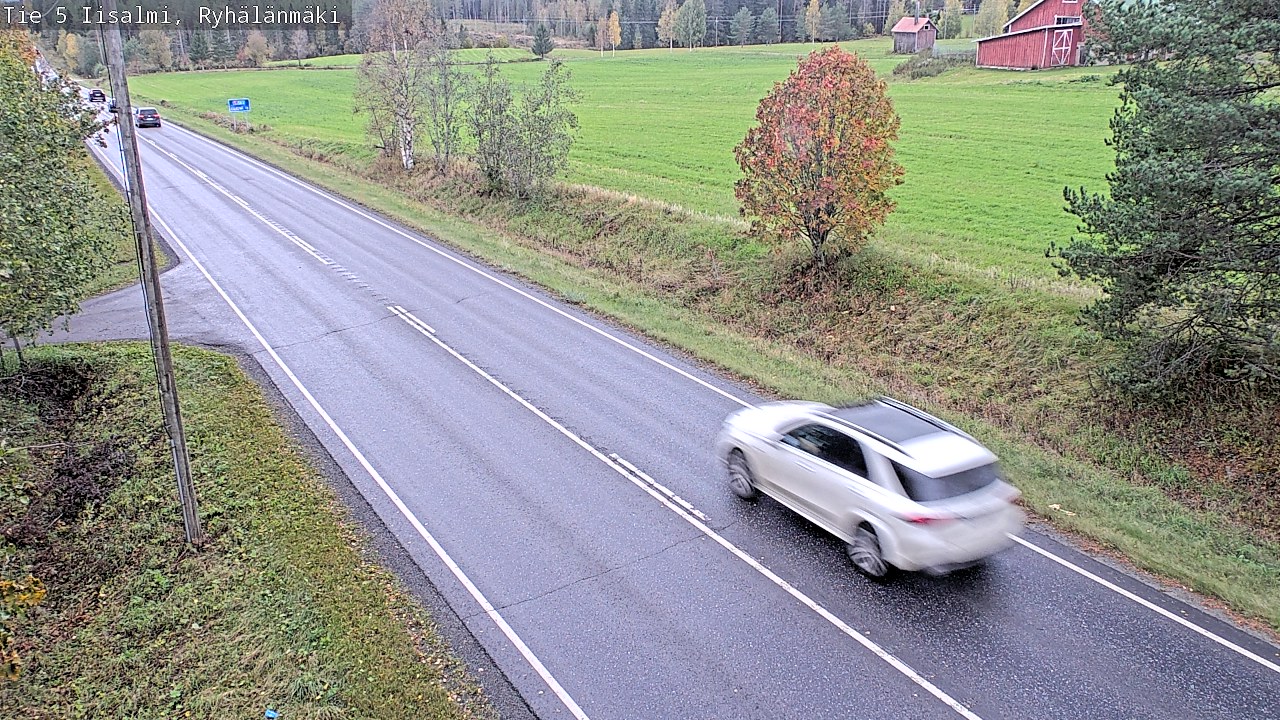 Weather Camera Image Road 5 Iisalmi, Ryhälänmäki, Iisalmi, Pohjois-Savo
