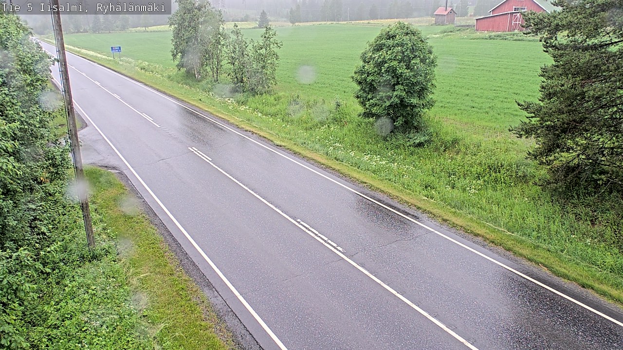 Weather Camera Image Road 5 Iisalmi, Ryhälänmäki, Iisalmi, Pohjois-Savo