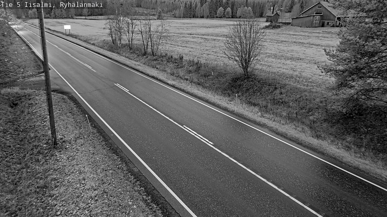 Weather Camera Image Road 5 Iisalmi, Ryhälänmäki, Iisalmi, Pohjois-Savo