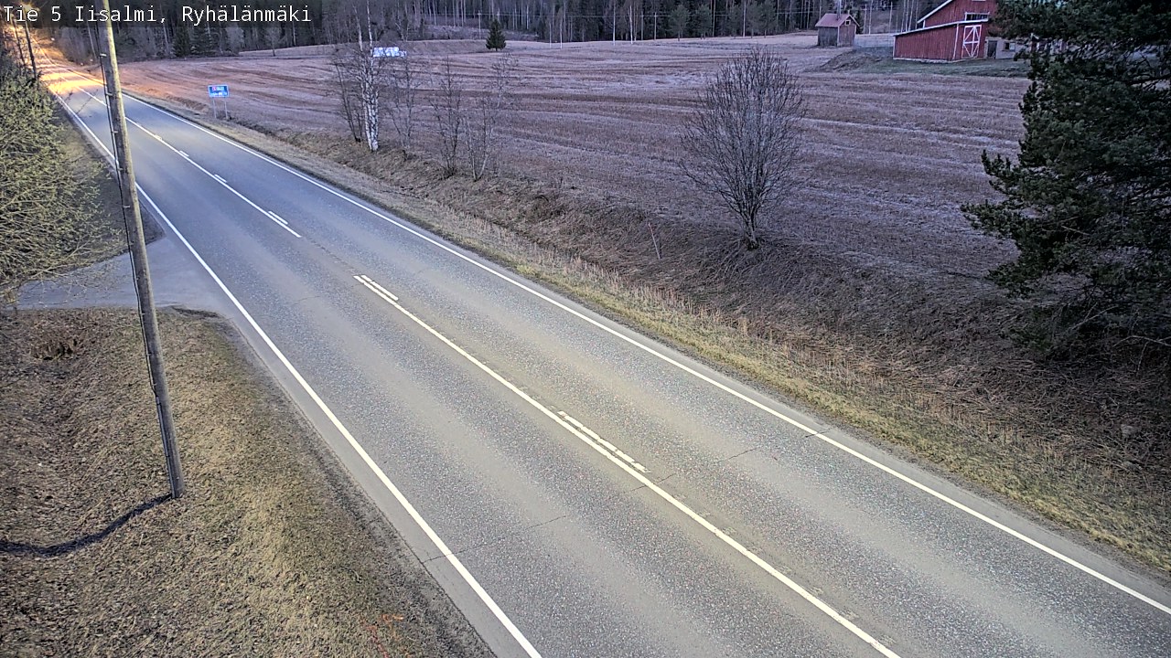Weather Camera Image Väg 5 Idensalmi, Ryhälänmäki, Iisalmi, Pohjois-Savo