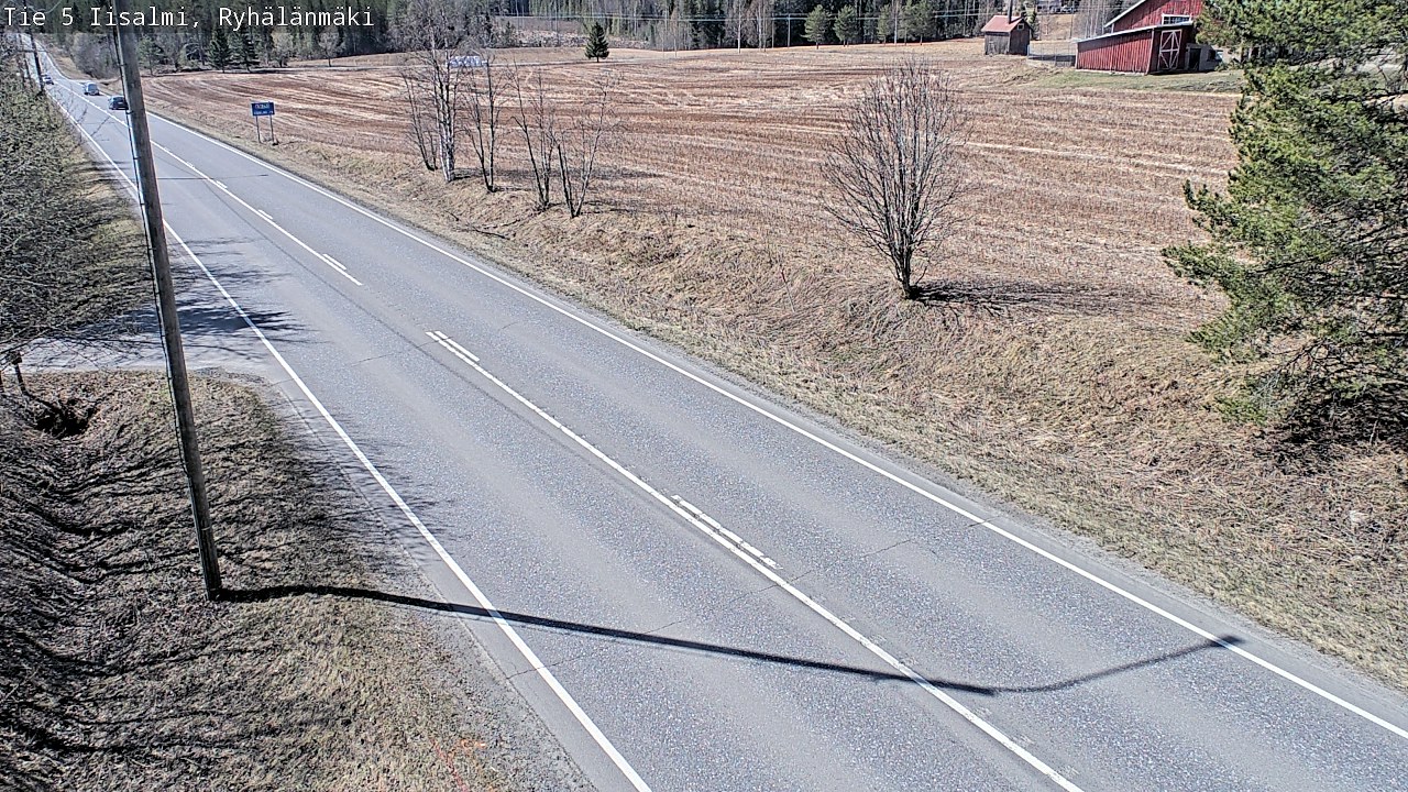 Weather Camera Image Väg 5 Idensalmi, Ryhälänmäki, Iisalmi, Pohjois-Savo