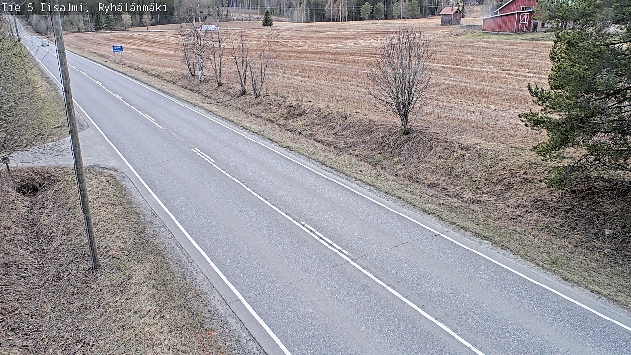 Weather Camera Image Väg 5 Idensalmi, Ryhälänmäki, Iisalmi, Pohjois-Savo
