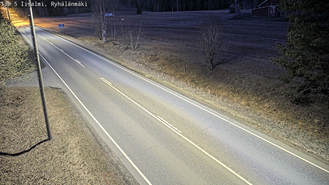 Weather Camera Image Väg 5 Idensalmi, Ryhälänmäki, Iisalmi, Pohjois-Savo