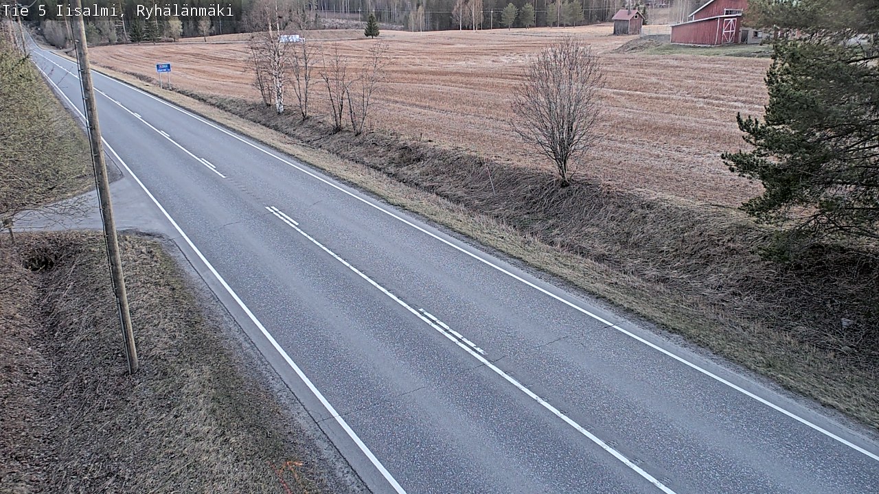 Weather Camera Image Väg 5 Idensalmi, Ryhälänmäki, Iisalmi, Pohjois-Savo
