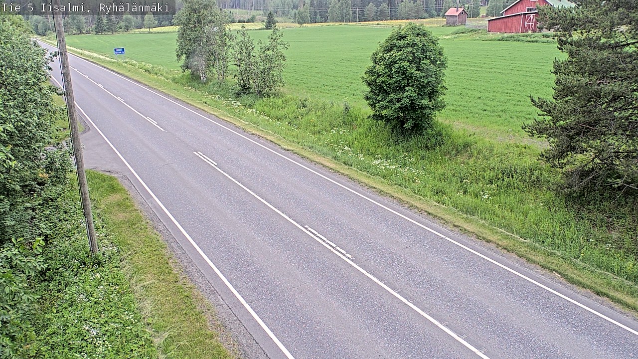 Weather Camera Image Road 5 Iisalmi, Ryhälänmäki, Iisalmi, Pohjois-Savo