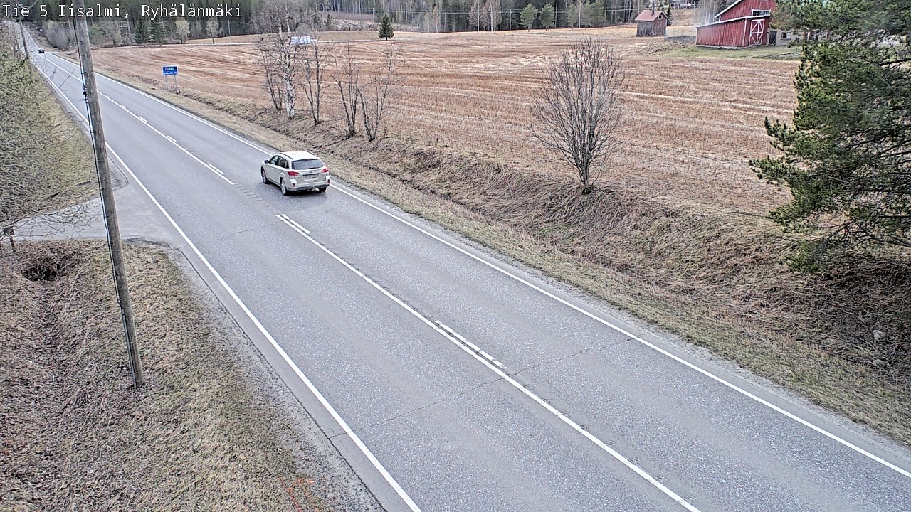Weather Camera Image Väg 5 Idensalmi, Ryhälänmäki, Iisalmi, Pohjois-Savo