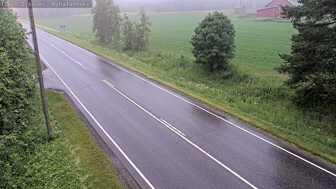 Weather Camera Image Road 5 Iisalmi, Ryhälänmäki, Iisalmi, Pohjois-Savo