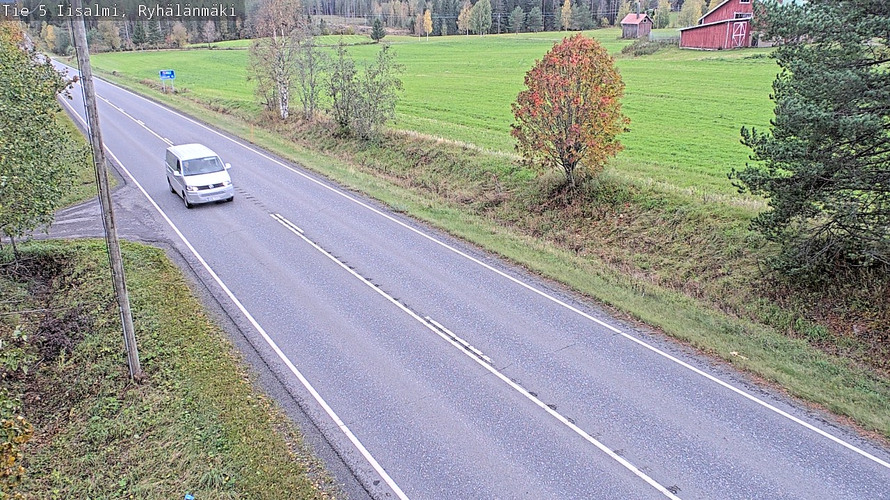 Weather Camera Image Väg 5 Idensalmi, Ryhälänmäki, Iisalmi, Pohjois-Savo