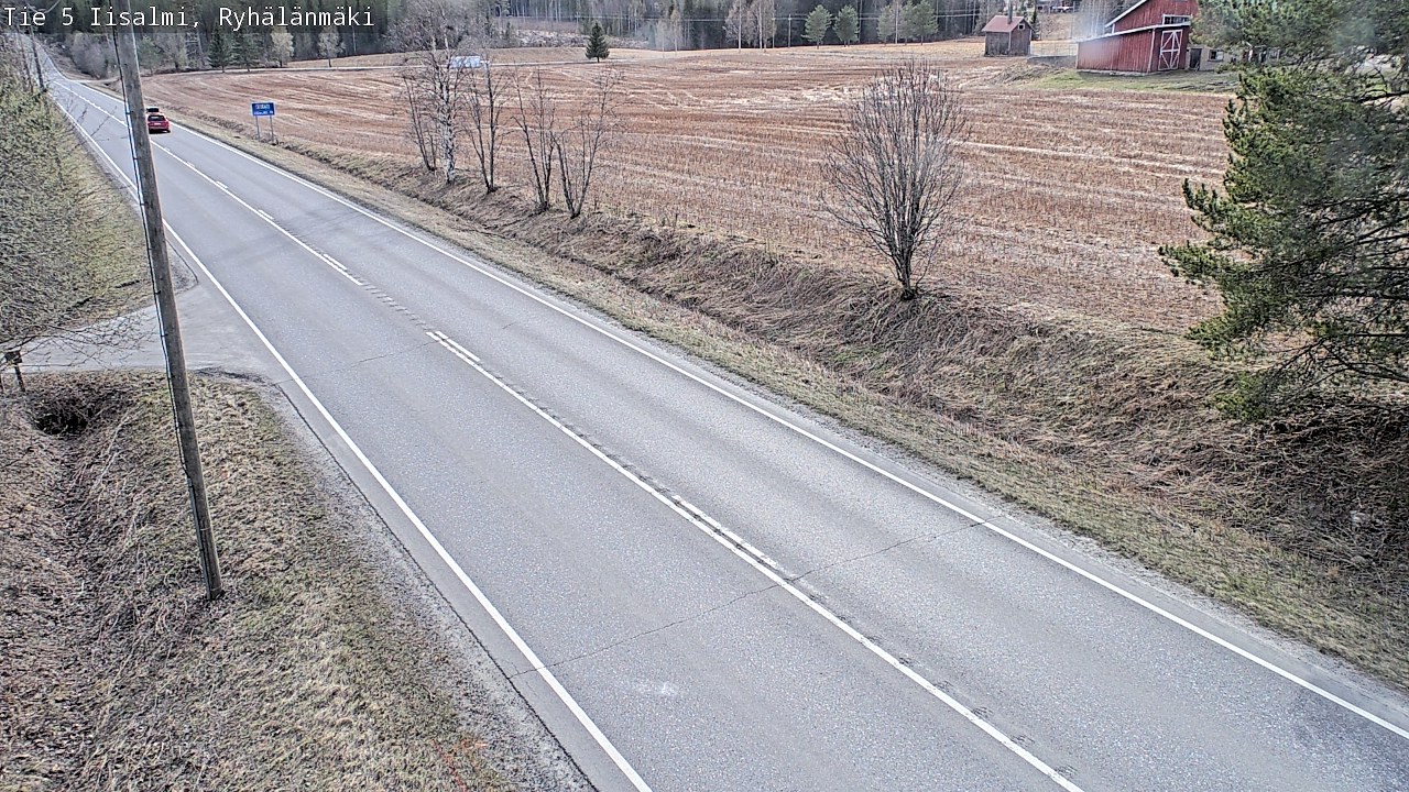 Weather Camera Image Väg 5 Idensalmi, Ryhälänmäki, Iisalmi, Pohjois-Savo