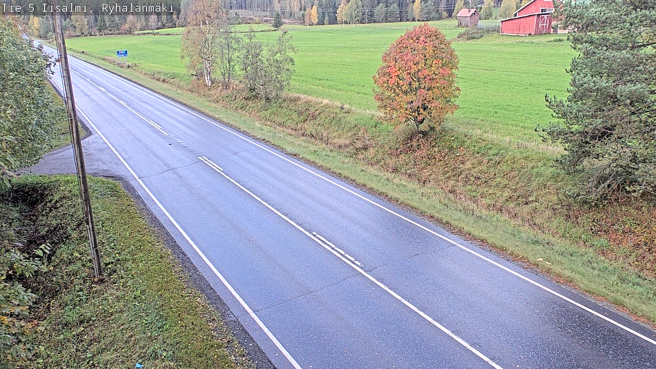 Weather Camera Image Road 5 Iisalmi, Ryhälänmäki, Iisalmi, Pohjois-Savo