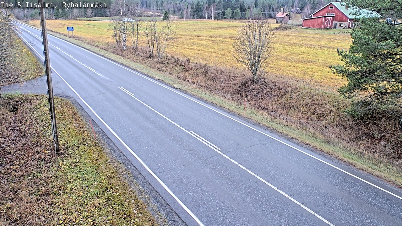 Weather Camera Image Väg 5 Idensalmi, Ryhälänmäki, Iisalmi, Pohjois-Savo