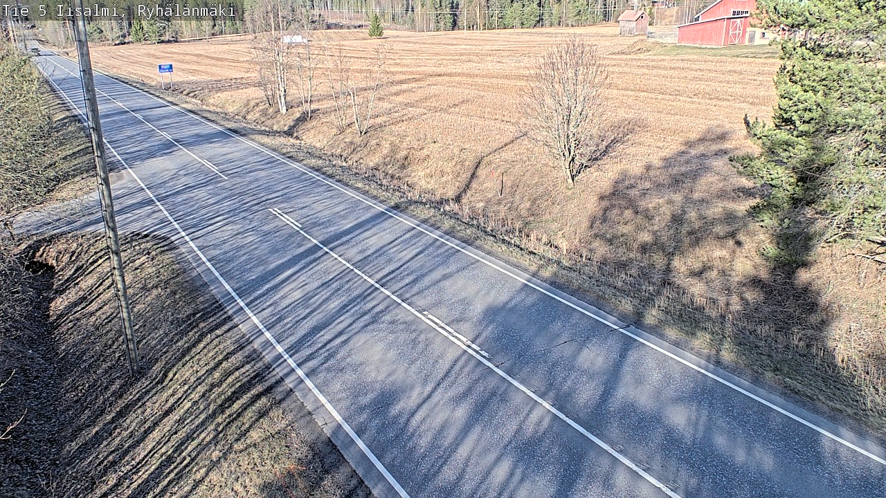 Weather Camera Image Väg 5 Idensalmi, Ryhälänmäki, Iisalmi, Pohjois-Savo
