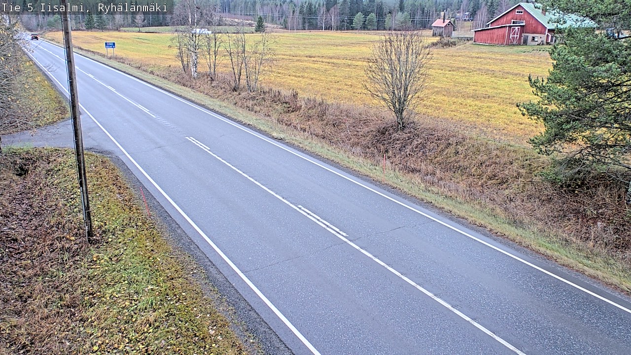 Weather Camera Image Väg 5 Idensalmi, Ryhälänmäki, Iisalmi, Pohjois-Savo