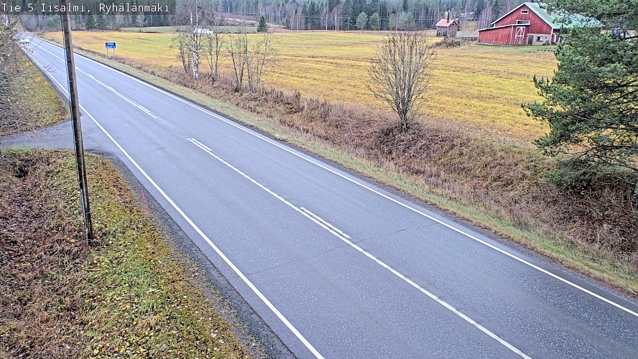 Weather Camera Image Väg 5 Idensalmi, Ryhälänmäki, Iisalmi, Pohjois-Savo