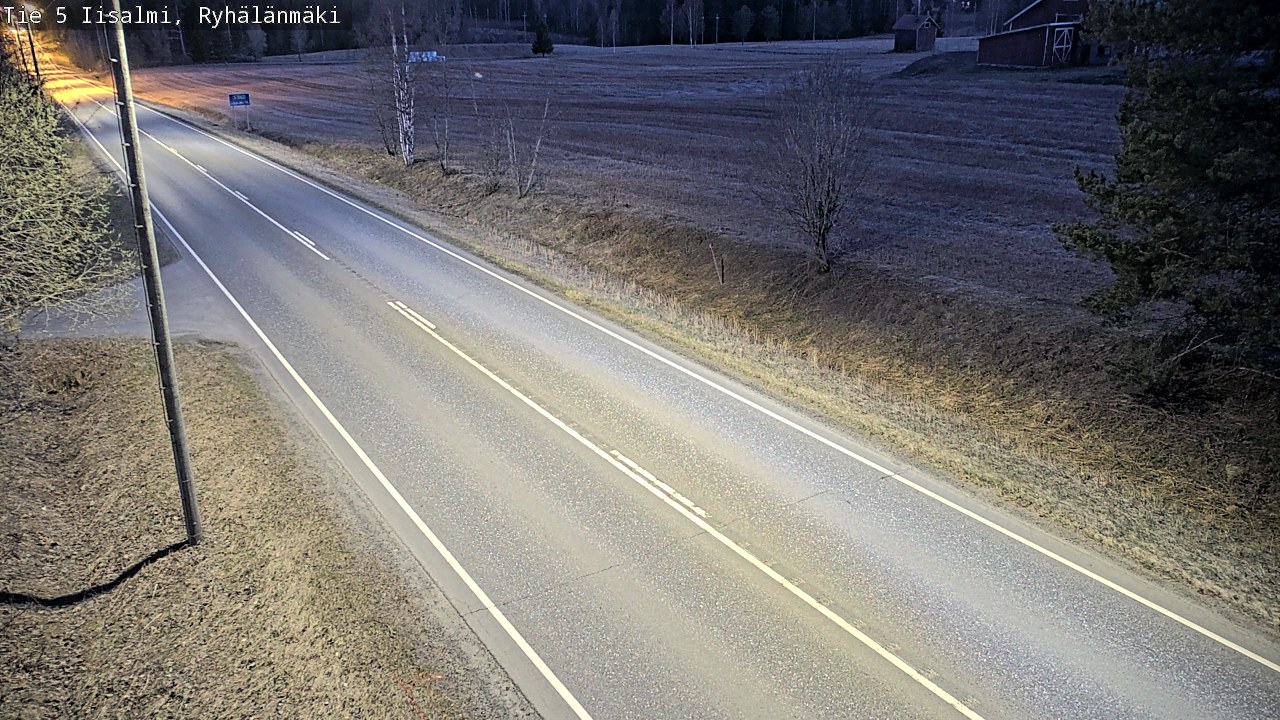 Weather Camera Image Väg 5 Idensalmi, Ryhälänmäki, Iisalmi, Pohjois-Savo