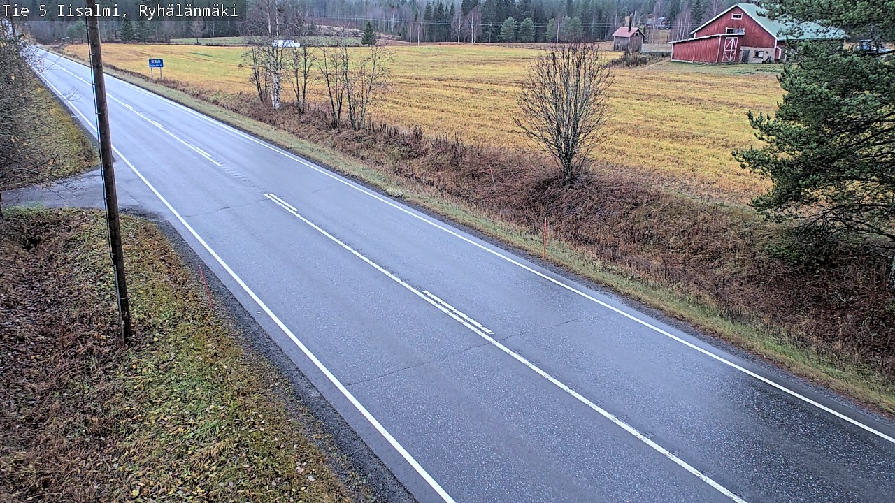 Weather Camera Image Road 5 Iisalmi, Ryhälänmäki, Iisalmi, Pohjois-Savo