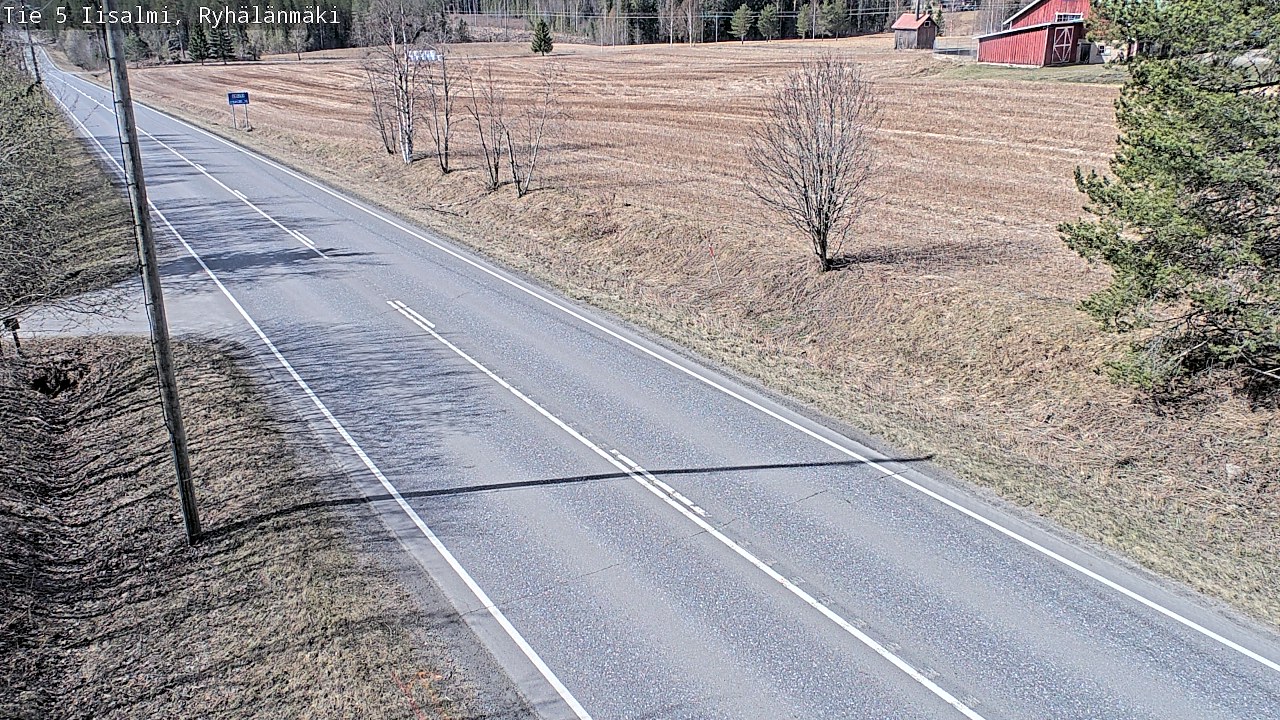 Weather Camera Image Väg 5 Idensalmi, Ryhälänmäki, Iisalmi, Pohjois-Savo