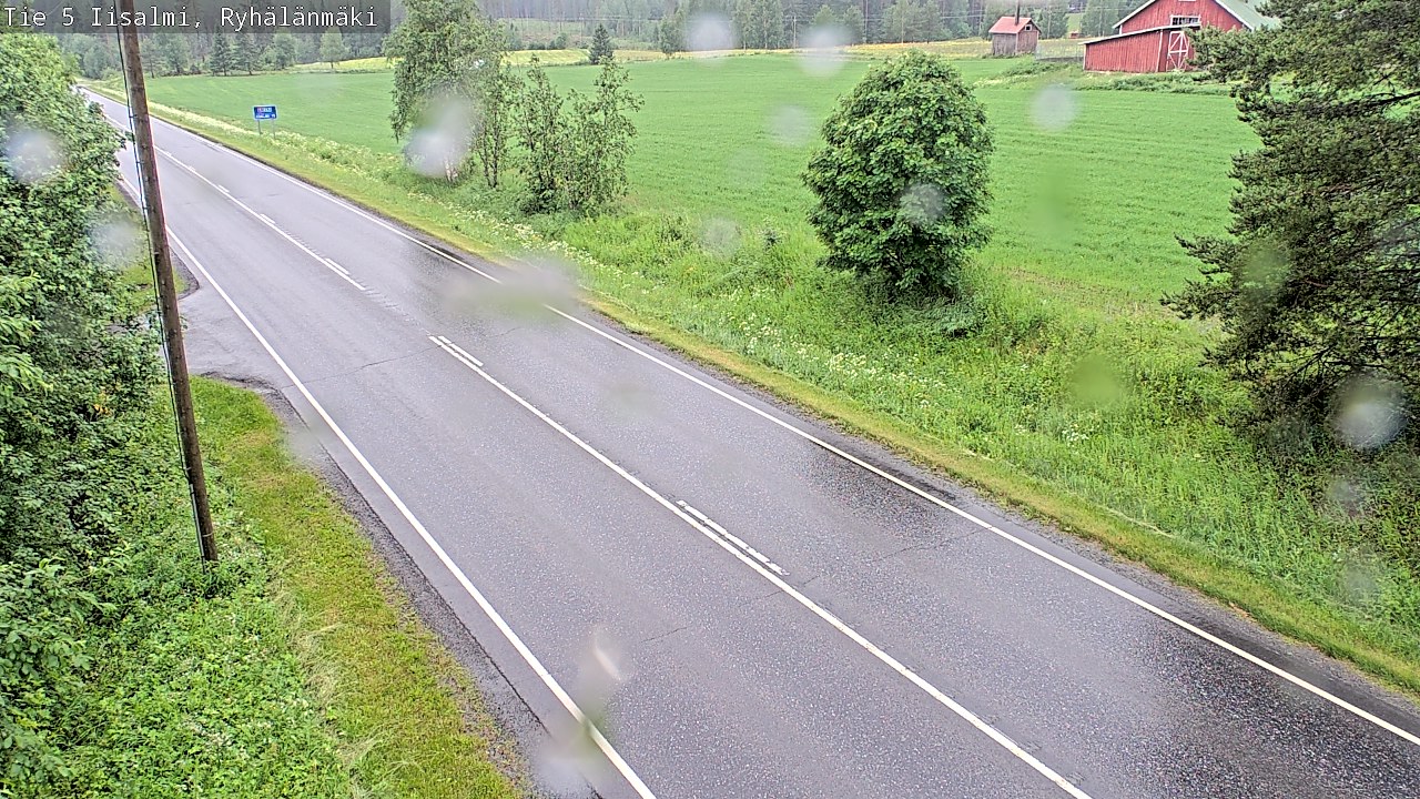 Weather Camera Image Road 5 Iisalmi, Ryhälänmäki, Iisalmi, Pohjois-Savo