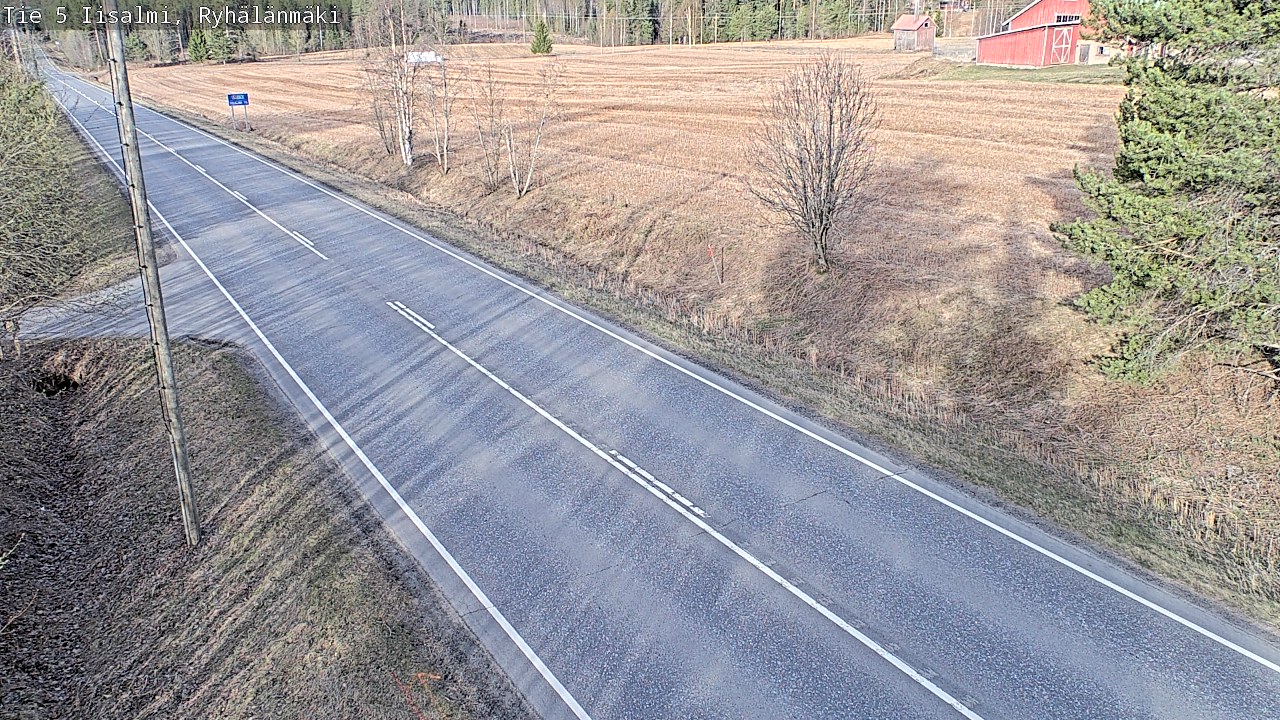 Weather Camera Image Road 5 Iisalmi, Ryhälänmäki, Iisalmi, Pohjois-Savo