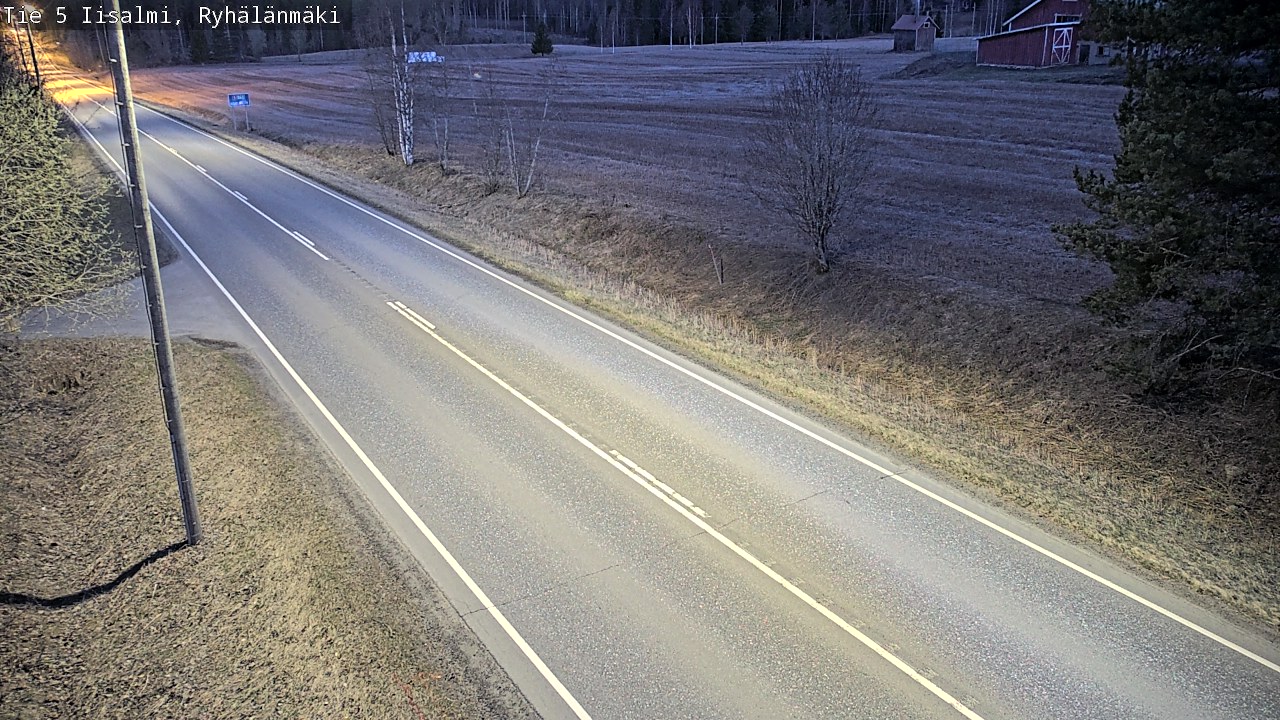 Weather Camera Image Väg 5 Idensalmi, Ryhälänmäki, Iisalmi, Pohjois-Savo
