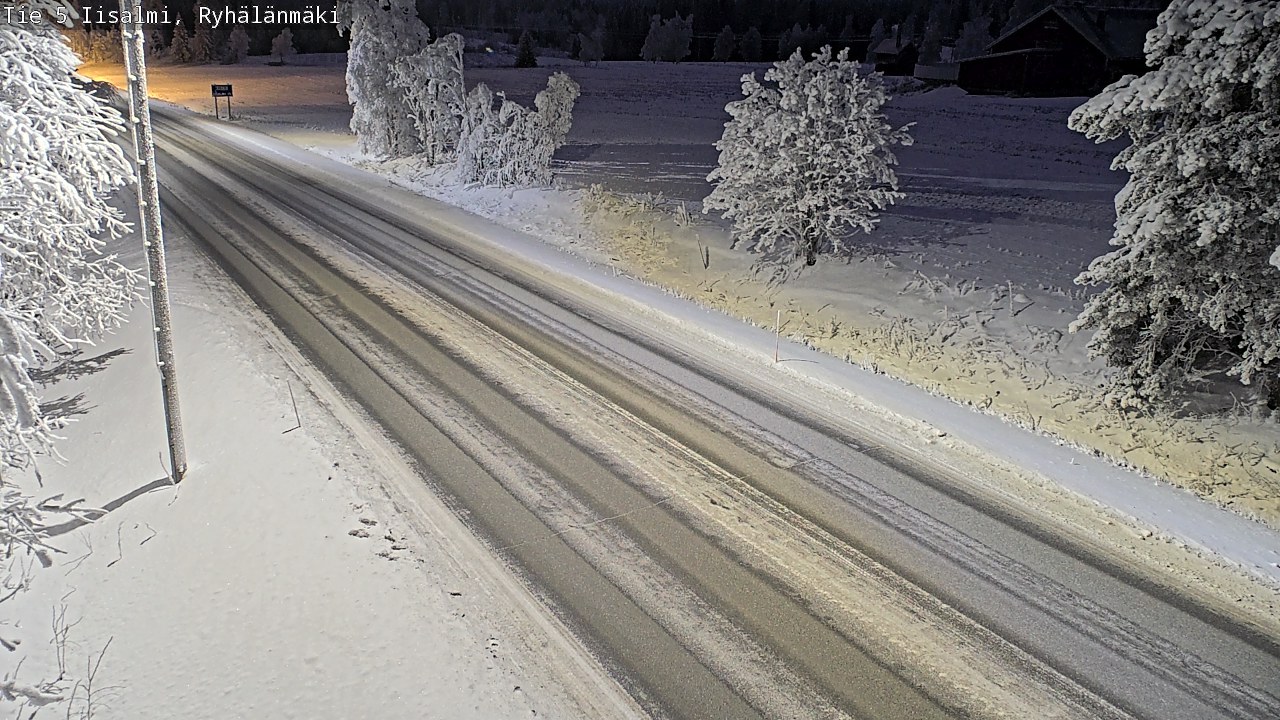 Weather Camera Image Road 5 Iisalmi, Ryhälänmäki, Iisalmi, Pohjois-Savo
