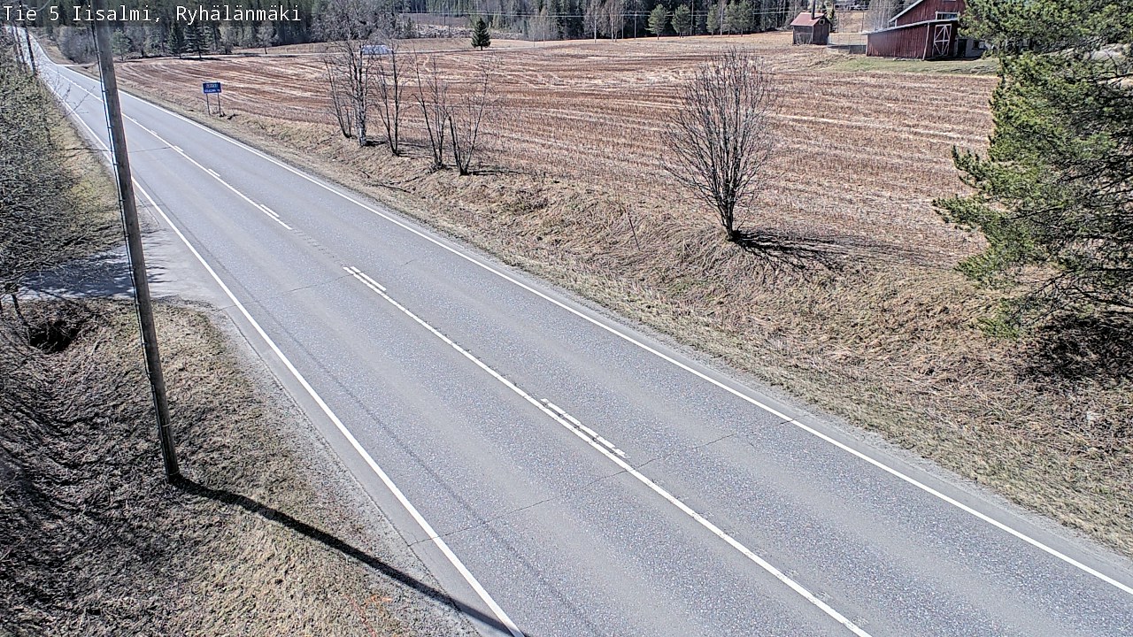 Weather Camera Image Väg 5 Idensalmi, Ryhälänmäki, Iisalmi, Pohjois-Savo