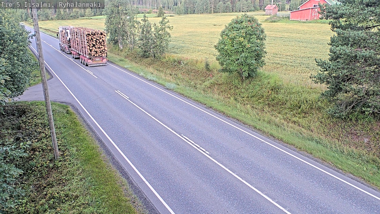 Weather Camera Image Road 5 Iisalmi, Ryhälänmäki, Iisalmi, Pohjois-Savo