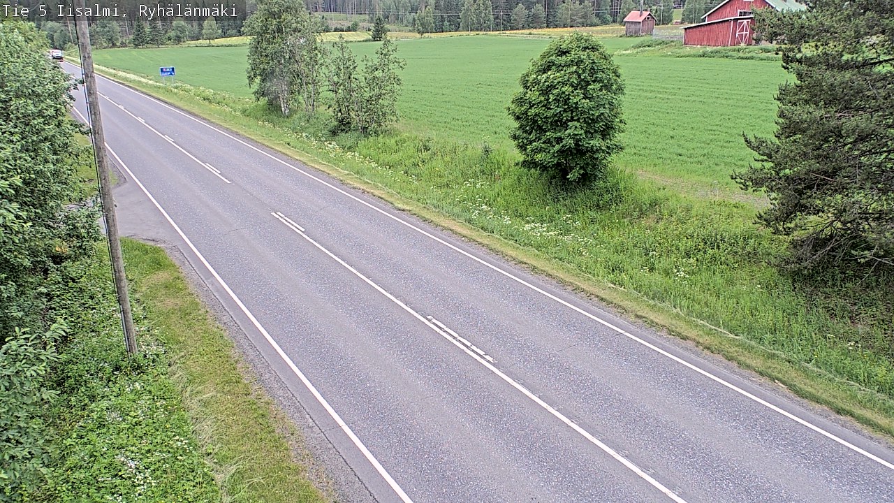 Weather Camera Image Road 5 Iisalmi, Ryhälänmäki, Iisalmi, Pohjois-Savo