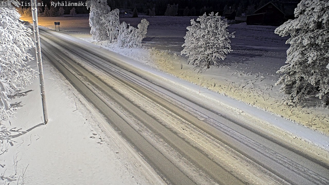 Weather Camera Image Road 5 Iisalmi, Ryhälänmäki, Iisalmi, Pohjois-Savo