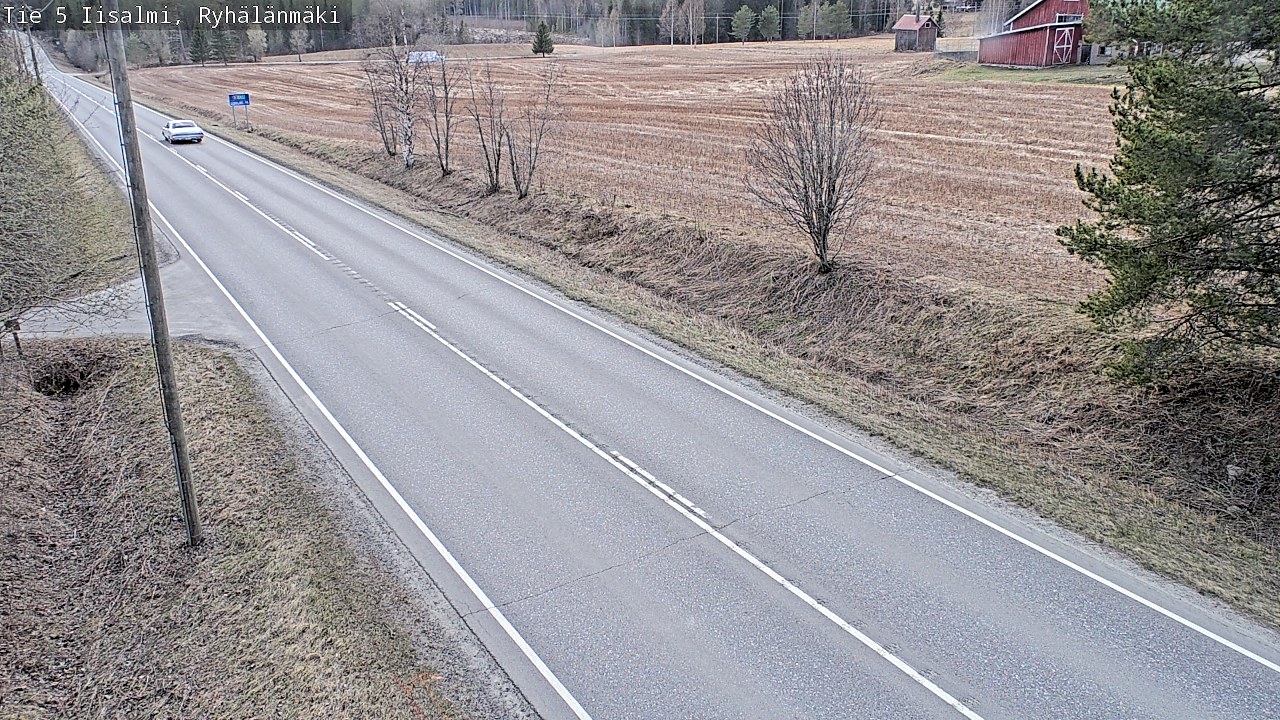Weather Camera Image Väg 5 Idensalmi, Ryhälänmäki, Iisalmi, Pohjois-Savo