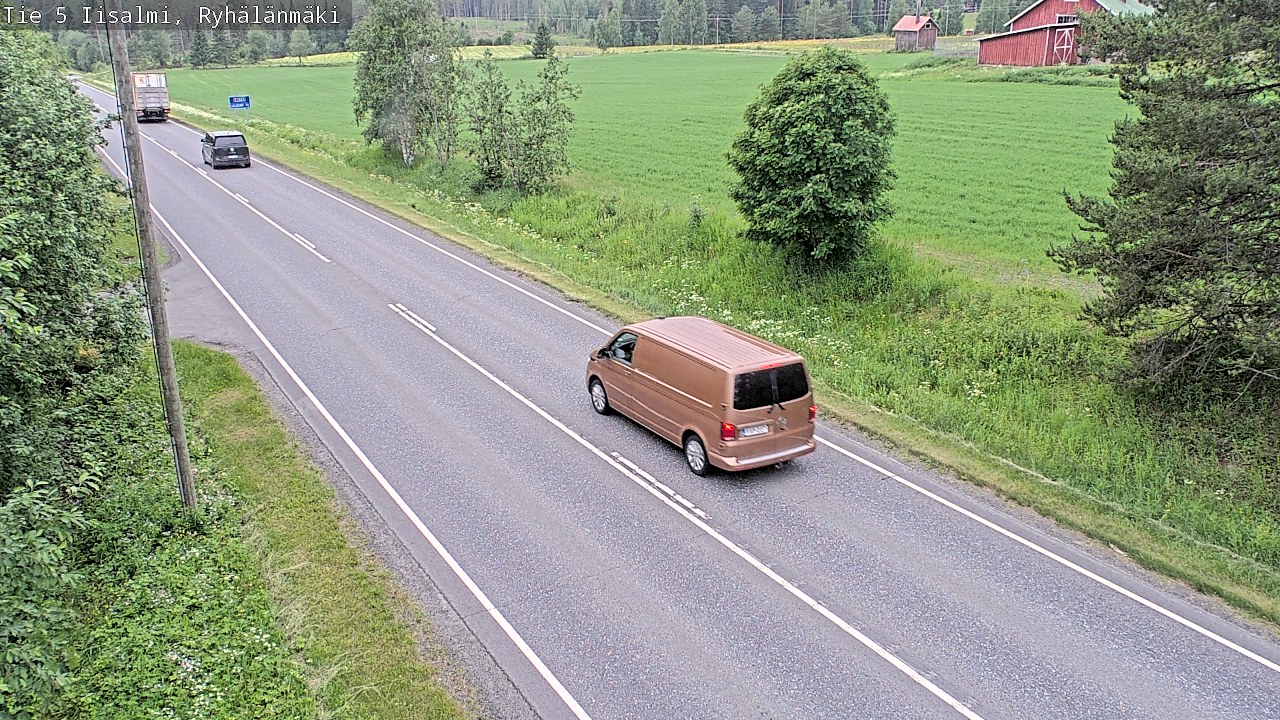 Weather Camera Image Road 5 Iisalmi, Ryhälänmäki, Iisalmi, Pohjois-Savo