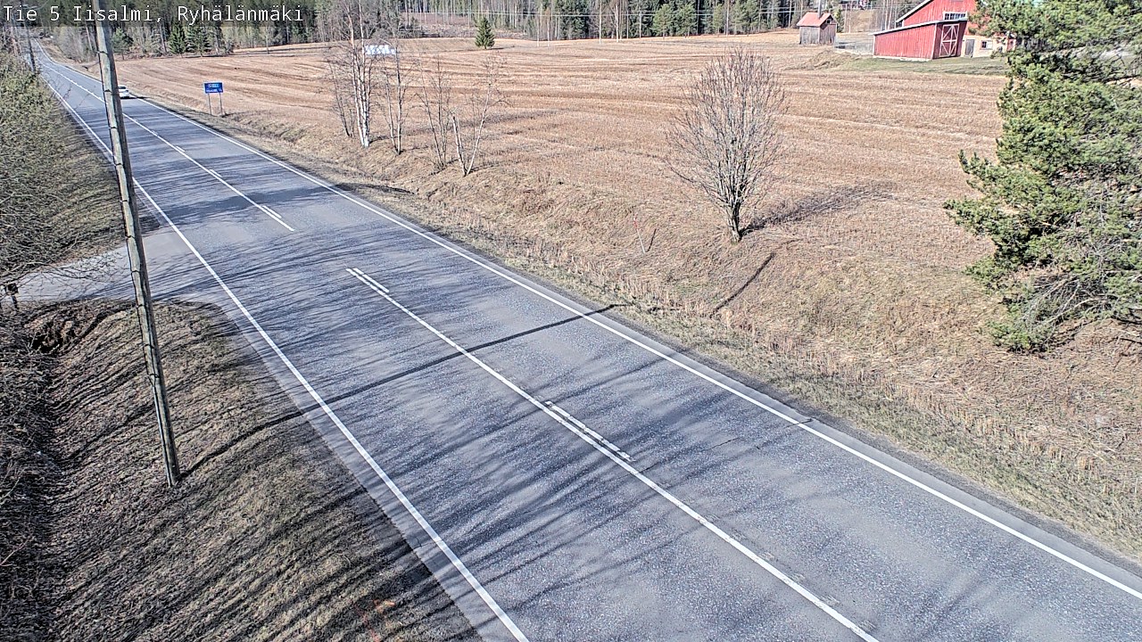 Weather Camera Image Väg 5 Idensalmi, Ryhälänmäki, Iisalmi, Pohjois-Savo