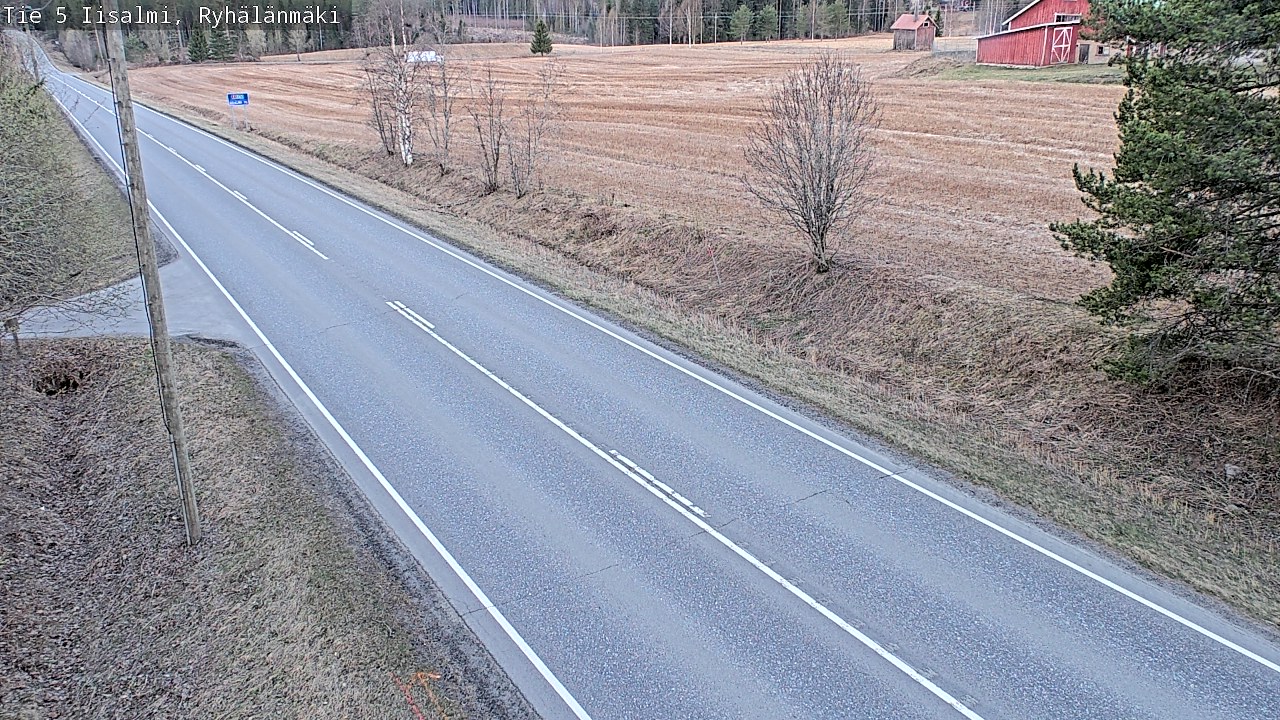 Weather Camera Image Väg 5 Idensalmi, Ryhälänmäki, Iisalmi, Pohjois-Savo