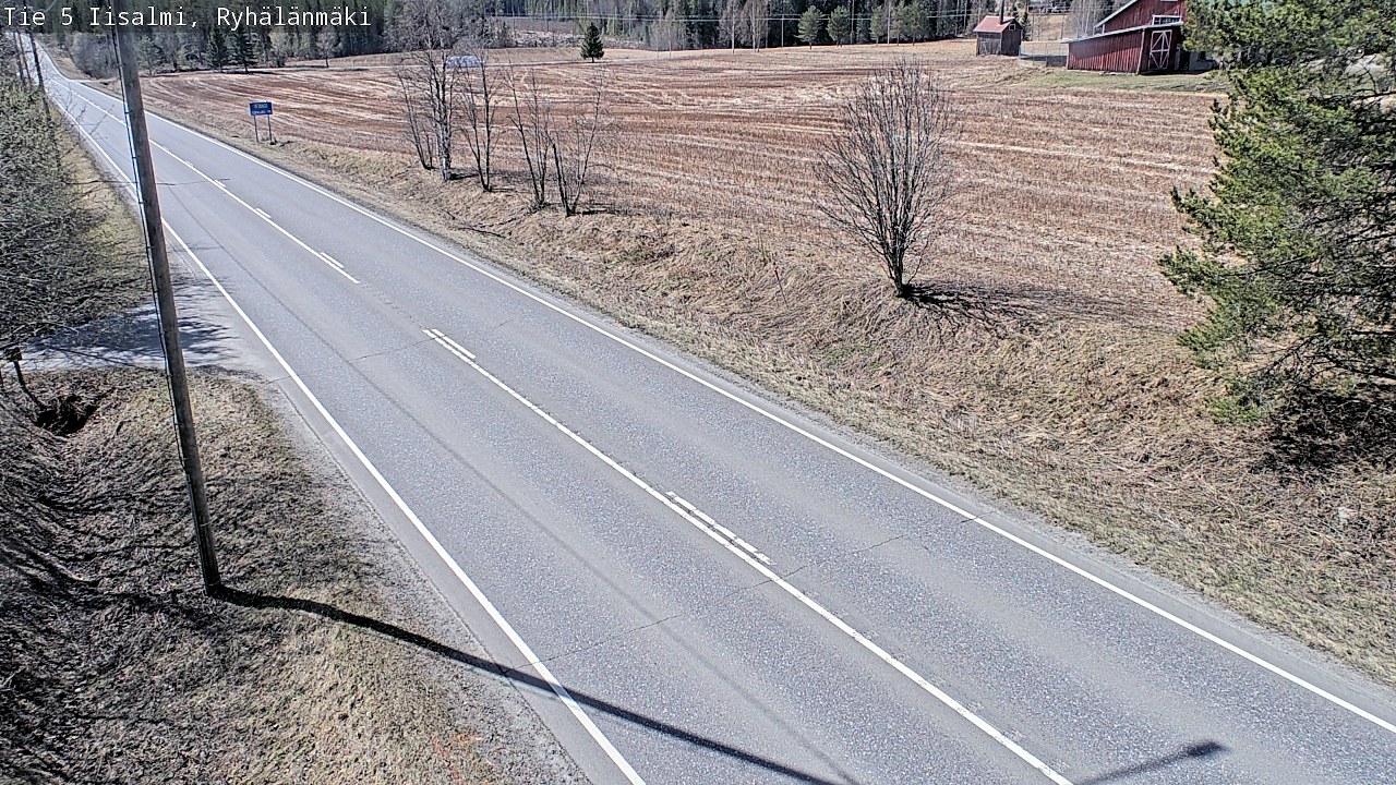 Weather Camera Image Väg 5 Idensalmi, Ryhälänmäki, Iisalmi, Pohjois-Savo
