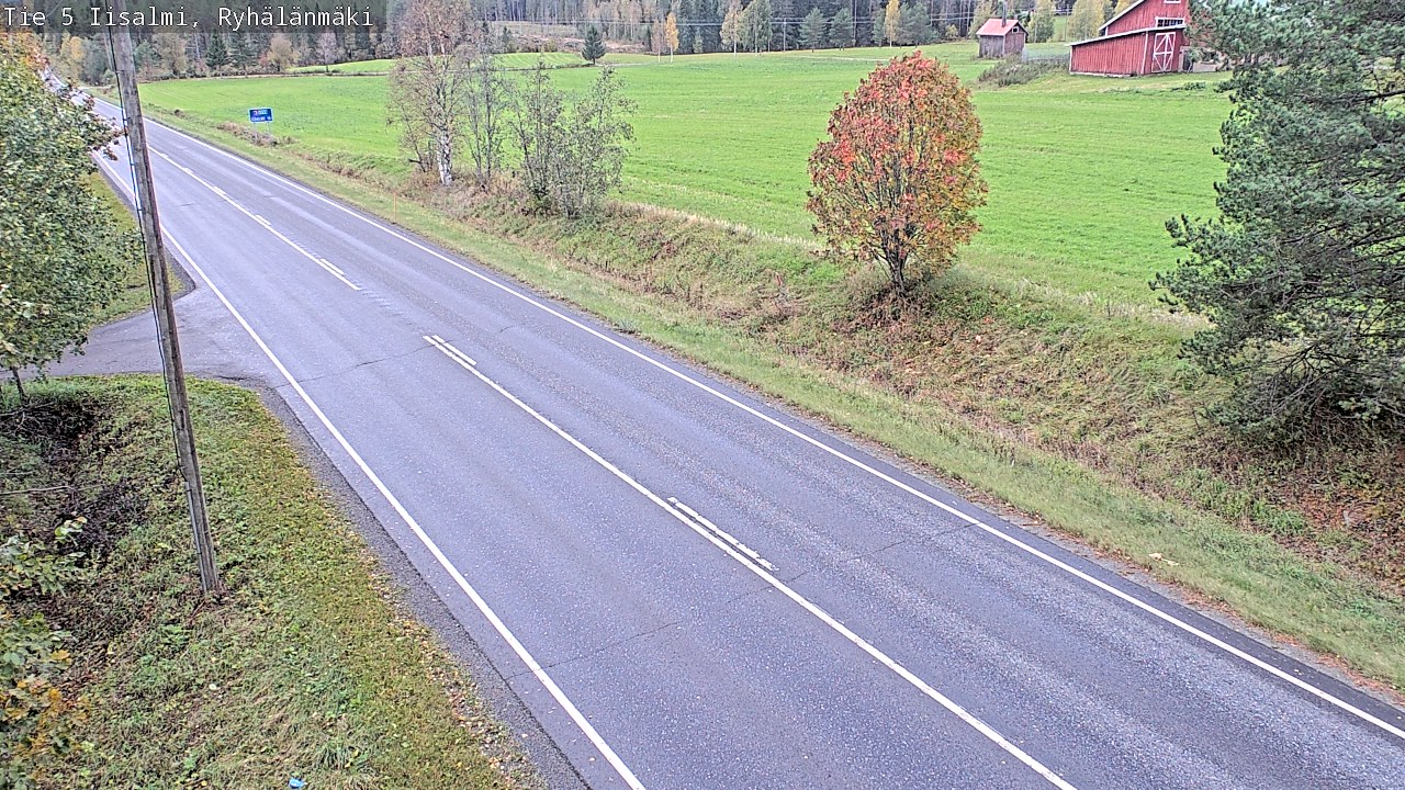 Weather Camera Image Road 5 Iisalmi, Ryhälänmäki, Iisalmi, Pohjois-Savo