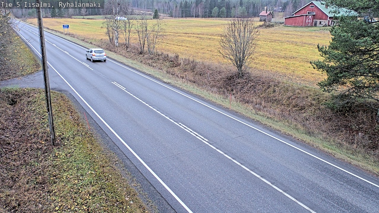 Weather Camera Image Väg 5 Idensalmi, Ryhälänmäki, Iisalmi, Pohjois-Savo