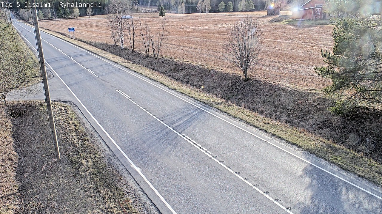 Weather Camera Image Väg 5 Idensalmi, Ryhälänmäki, Iisalmi, Pohjois-Savo