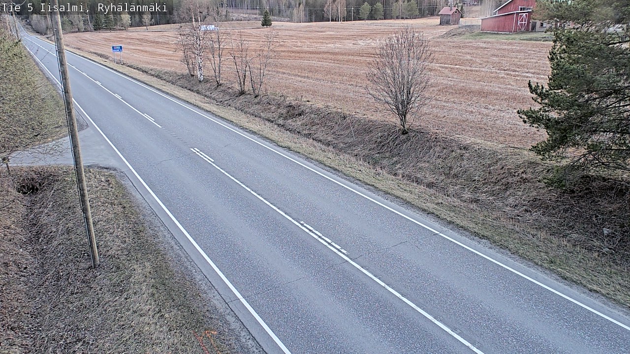 Weather Camera Image Väg 5 Idensalmi, Ryhälänmäki, Iisalmi, Pohjois-Savo