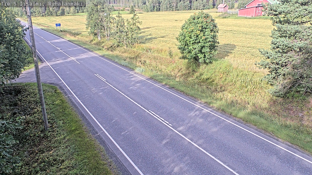 Weather Camera Image Väg 5 Idensalmi, Ryhälänmäki, Iisalmi, Pohjois-Savo