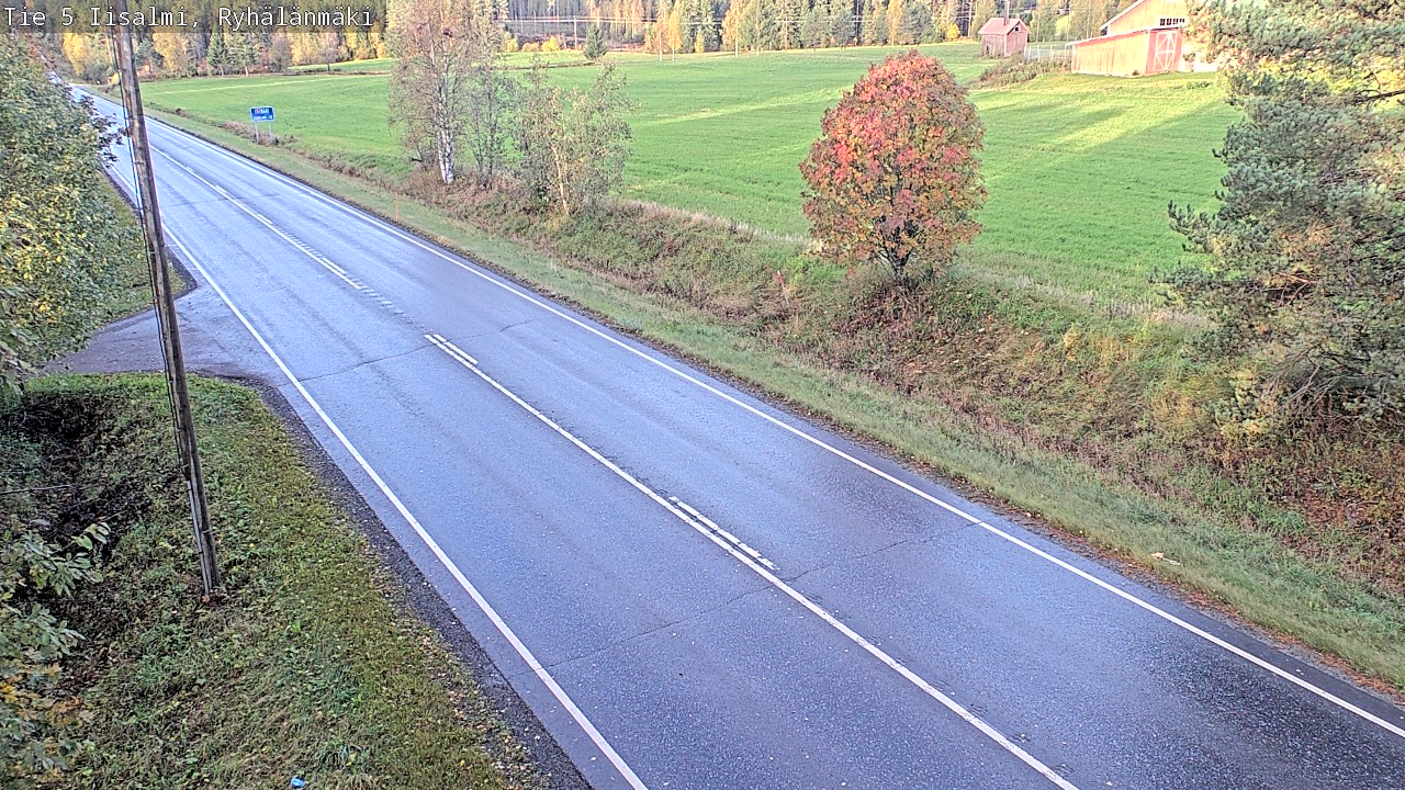 Weather Camera Image Road 5 Iisalmi, Ryhälänmäki, Iisalmi, Pohjois-Savo