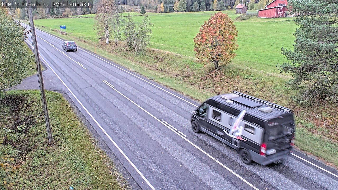 Weather Camera Image Road 5 Iisalmi, Ryhälänmäki, Iisalmi, Pohjois-Savo